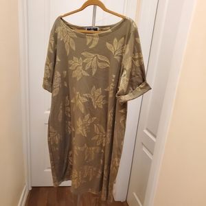 Karen Scott Sport Plus Size Olive Green Dress